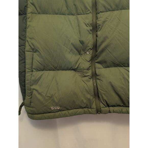 The North Face Men's L Green Down 550 puffer vest **AS IS** - Picture 2 of 14